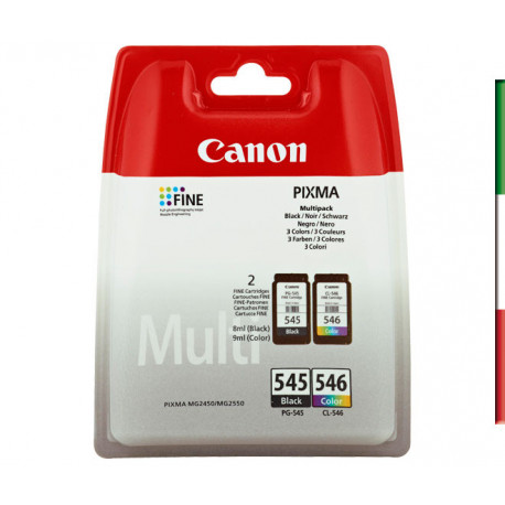 MULTIPACK CANON PG-545 + CL-546 8287B005 X PIXMA MG2450/MG2550 MULTIPACK CANON PG-545 + CL-546 8287B005 X PIXMA MG2450/MG2550