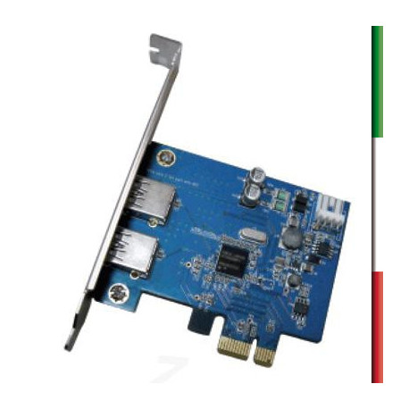 SCHEDA 2 PORTE USB3 PCI EXPRESS ATLANTIS