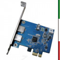 SCHEDA 2 PORTE USB3 PCI EXPRESS ATLANTIS