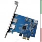 SCHEDA 2 PORTE USB3 PCI EXPRESS ATLANTIS