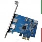 SCHEDA 2 PORTE USB3 PCI EXPRESS ATLANTIS