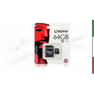 SD Memory Card MICRO 64Gb KINGSTONE CL10