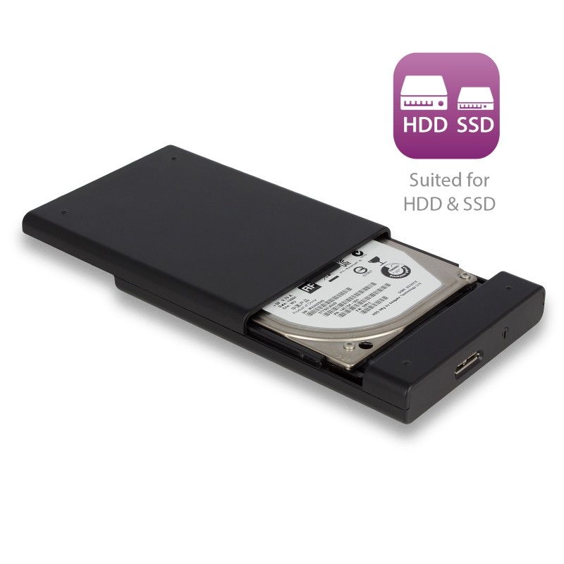 Box per HDD/SSD SATA da 2.5 pollici USB 3.1 ,senza viti
