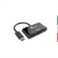 LETTORE MULTICARD SD,MICRO SD,USB to USB 3.1 OTG ( SOLO X SMARTPHONE/TABLET ).