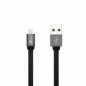 CAQ-100 CAVO PIATTO USB2.0 M/MICRO USB 1MIdeale per collegare cellulari o dispositivi dotati di connessione Micro USB.Connettor