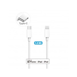 CAVO DA USB-C A LIGHTNING CAQ-107Cavo USB di ricarica e sincronizzazione datiPuò essere abbinato a un alimentatore Apple da 29W