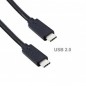 CAVO USB2.0 TIPO C/C M/M 1MLunghezza cavo 1 metro caq-95