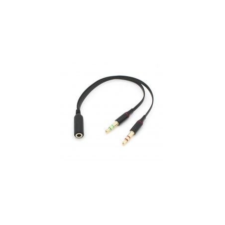 CAQ-97 CAVO AUDIO MICROFONO CUFFIE-JACK 3.5MM M/F 20CM