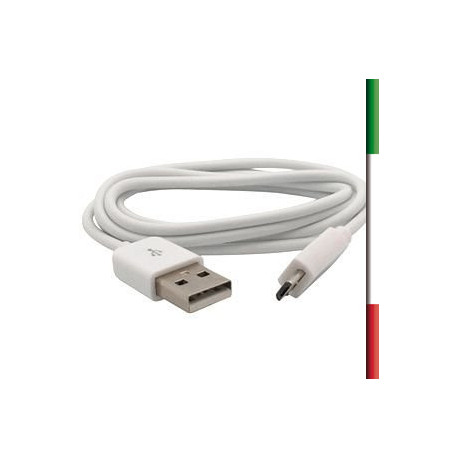 CAVO da USB AM  a  micro AM 1M  PER RICARICA E SINCRONIZZAZIONE DATI SMARTPHONE - Black-Orange-Green-Blu