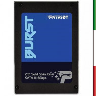 SSD-SOLID STATE DISK 2.5" 480GB SATA3 PATRIOT PBU480GS25SSDR BURST READ:560MB/S-WRITE:540MB/S
