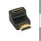 ADATTATORE HDMI/HDMI F/F ANGOLATONERO