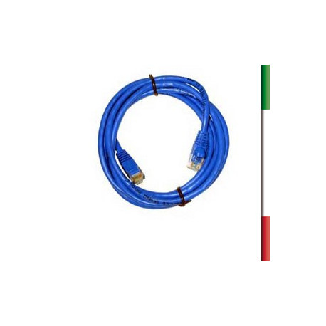 CAVO DI RETE PATCH 1,5 Mt. RJ45 CAT.5 UTP