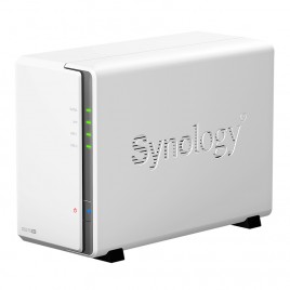 NAS SYNOLOGY DS220J X 2HD 3.5"/2.5" SATA2/3-NO HD-4-CORE 1.4GHZ -DDR4 512MB-1P GIGA-2P USB3.0-SUPP.