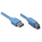 CAVO USB3.0 A/B M/M 2MT BLU