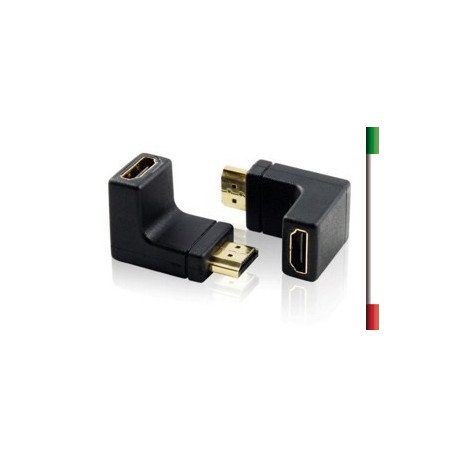 ADATTATORE HDMI/HDMI M/F ad Angolo