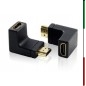 ADATTATORE HDMI/HDMI M/F ad Angolo