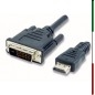 CAVO HDMI/DVI-D 18/24 pin M/M 1.8Mt.