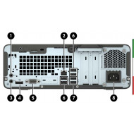 PC PRODESK 400 G5 SFF (USATO) - INTEL I5-8500 - SVGA INTEL HD 630 - 16GB RAM DDR4 - SSD 512GB - USB3,0 - Windows 11  PRO -  12 