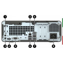 PC PRODESK 400 G5 SFF (USATO) - INTEL I5-8500 - SVGA INTEL HD 630 - 16GB RAM DDR4 - SSD 512GB - USB3,0 - Windows 11  PRO -  12 
