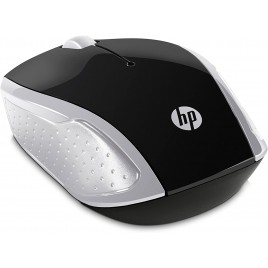 MOUSE HP PC 200 Wireless, Tecnologia LED Rosso, Laser fino a 1000 DPI, 3 Pulsanti, Rotella Scorrimento, Ricevitore USB Wireless