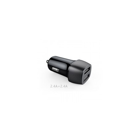 CARICATORE DA AUTO 5V/4.8A CCT-2010 NERO CARBON