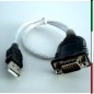 CONVERTITORE da USB a seriale: DB 9M CERTIFICATO