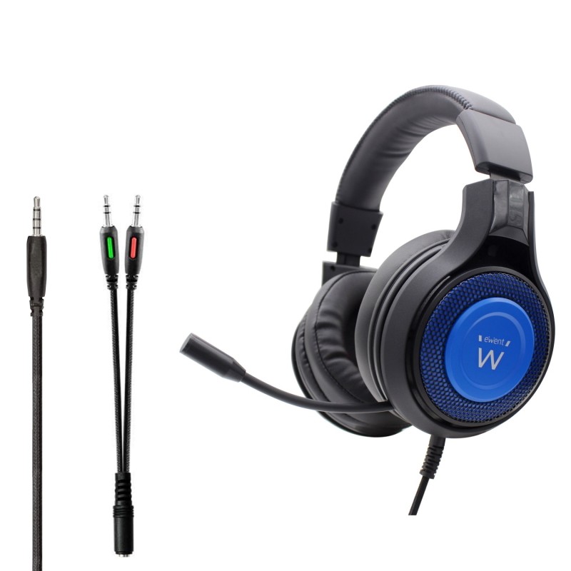 CUFFIA GAMING EWENT Comodi padiglioni morbidi e avvolgenti con archetto imbottito regolabile Unità driver da 50 mm per bassi r CUFFIA GAMING EWENT Comodi padiglioni morbidi e avvolgenti con archetto imbottito regolabile Unità driver da 50 mm per bassi r