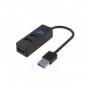 HUB  4  porte USB WIMITECH PHU-1018 ( 3 USB 2.0 + 1 USB 3.0 )