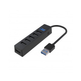 HUB 7  porte USB WIMITECH PHU-1019 ( 6 USB 2.0 + 1 USB 3.0 )