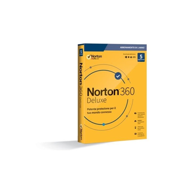 NORTON BOX 360 DELUXE -- 5 DISPOSITIVI (21397535) - 50GB BACKUP