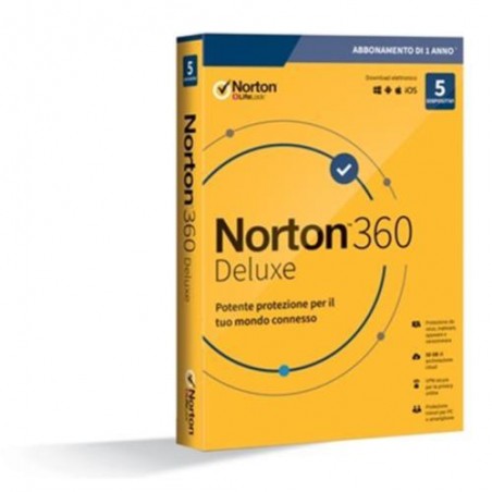 NORTON BOX 360 DELUXE -- 5 DISPOSITIVI (21397535) - 50GB BACKUP
