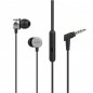 CS-1064-BK AURICOLARI STEREO CON MICROFONO , diametro altoparlante da 10mm, impedenza acustica 16 Ohm, sensibilità 105dB, conne