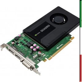 SCHEDA VIDEO NVIDIA QUADRO K2000 2 GB GDDR5 ( USATO ) PCIe 2.0 x16 - DVI, 2 x DisplayPort