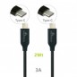 Cavo di sincronizzazione e ricarica, USB2.0 Tipo C Maschio - Tipo C Maschio , lunghezza cavo 2 metri