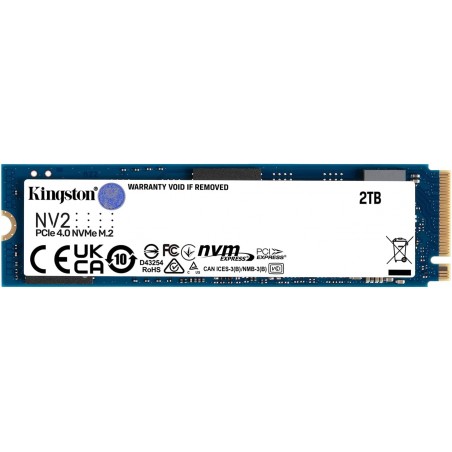 SSD-SOLID STATE DISK M.2(2280) Kingston NV2 NVMe PCIe 4.0 SSD 2000G M.2 2280 - SNV2S/2000G