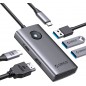 DOCK STATION USB C HUB, ORICO 5 in 1 USB C Docking Station con 4K HDMI, consegna di potenza da 60 W, USB 3.0 5 Gbps e 2 porte d