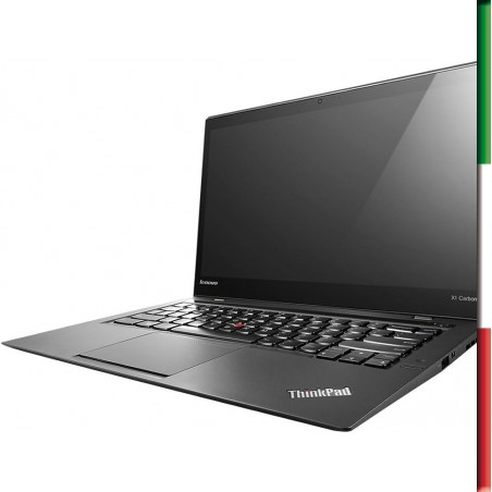 NOTEBOOK  LENOVO X1 CARBON 6 (USATO) - INTEL I5-8350U - RAM 16GB - SSD 256GB NVME - SVGA INTEL HD 620- DISPLAY 14' TOUCH - WIND