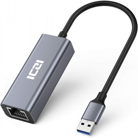 Scheda di rete USB 3.0 a RJ45 Gigabit LAN Alta velocità Convertitore Network per Windows 10, 8.1, 8, 7, Vista, XP Mac OS Chrome
