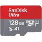 SD Memory Card MICRO 128GB Ultra scheda microSDXC + adattatore SD SANDISK fino a 140 MB/s con prestazioni app A1 UHS-I Class 10