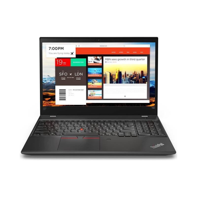 NOTEBOOK LENOVO T580 (USATO ) - DISPLAY 15,6 FULL HD -  INTEL I7-8650U - RAM 32GB - SSD 512GB  NVME - WEBCAM -  SVGA INTEL HD62