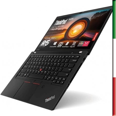 NOTEBOOK LENOVO THINKPAD T495 ( USATO ) - DISPLAY 14"  FULL HD - CPU  AMD RYZEN 7  PRO 3700U  - RAM 16GB - SSD 512GB  NVME - WE