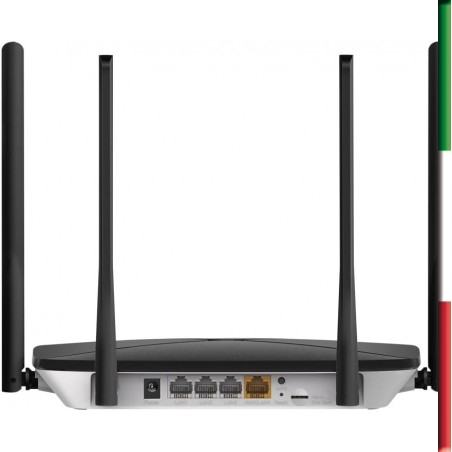 ROUTER Mercusys TP-Link MB115-4G Router WiFi con Sim, 4 Antenne Ad Alto Guadagno, 4G LTE Wireless 300Mbps, 3 Porte LAN+1 Porta