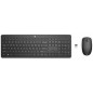 HP 230 Combo Tastiera e Mouse Wireless con Dongle USB-A a 2,4 GHz, Digitazione Silenziosa, Tasti Scelta Rapida e 12 Funzioni, T