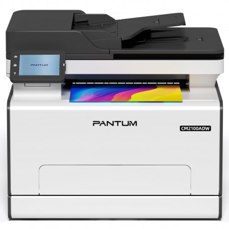 STAMPANTE PANTUM MFC LASER COLOR CM2100ADW A4 3IN1 20PPM GDI 512MB LCD STAMPA F/R, 250FG ADF50FG USB LAN WIFI