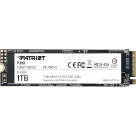 SSD-SOLID STATE Patriot P300 M.2 2280 PCIe gen 3x4 NVMe SSD 1TB Unitá a Stato Solido interno SSD a Basso Consumo - Velocità Let