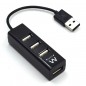 HUB 4 PORTE USB2.0 4 porte USB 2.0 HI-Speed- Cavo USB da 12cm ideale per i notebook- Protezione da sovracorrente- removibile a 