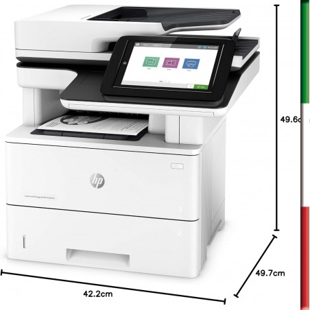 STAMPANTE MULTIFUNZIONE HP LaserJet Managed MFPe52645 A4, Stampa Fronte/Retro Automatica in b/n, Ethernet, USB, HP Smart, Scher