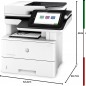 STAMPANTE MULTIFUNZIONE HP LaserJet Managed MFPe52645 A4, Stampa Fronte/Retro Automatica in b/n, Ethernet, USB, HP Smart, Scher