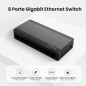 SWITCH 8P Ethernet Gigabit TENDA, Switch Gigabit 10/100/1000 Mbps, Switch Rete con Indicatore LED, Plug & Play, Mini Formato, M