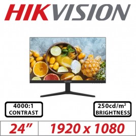 MONITOR (NUOVO ) HIKVISION LCD VA LED 23.8" WIDE FRAMELESS DS-D5024FN10 5MS FHD 4000:1 BLACK VGA HDMI VESA SAP 317500361